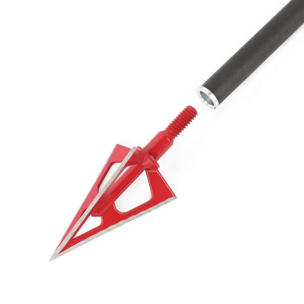Archery 3-Blade Hunting Broadheads 100 Grain Fixed Blade Arrow Tips