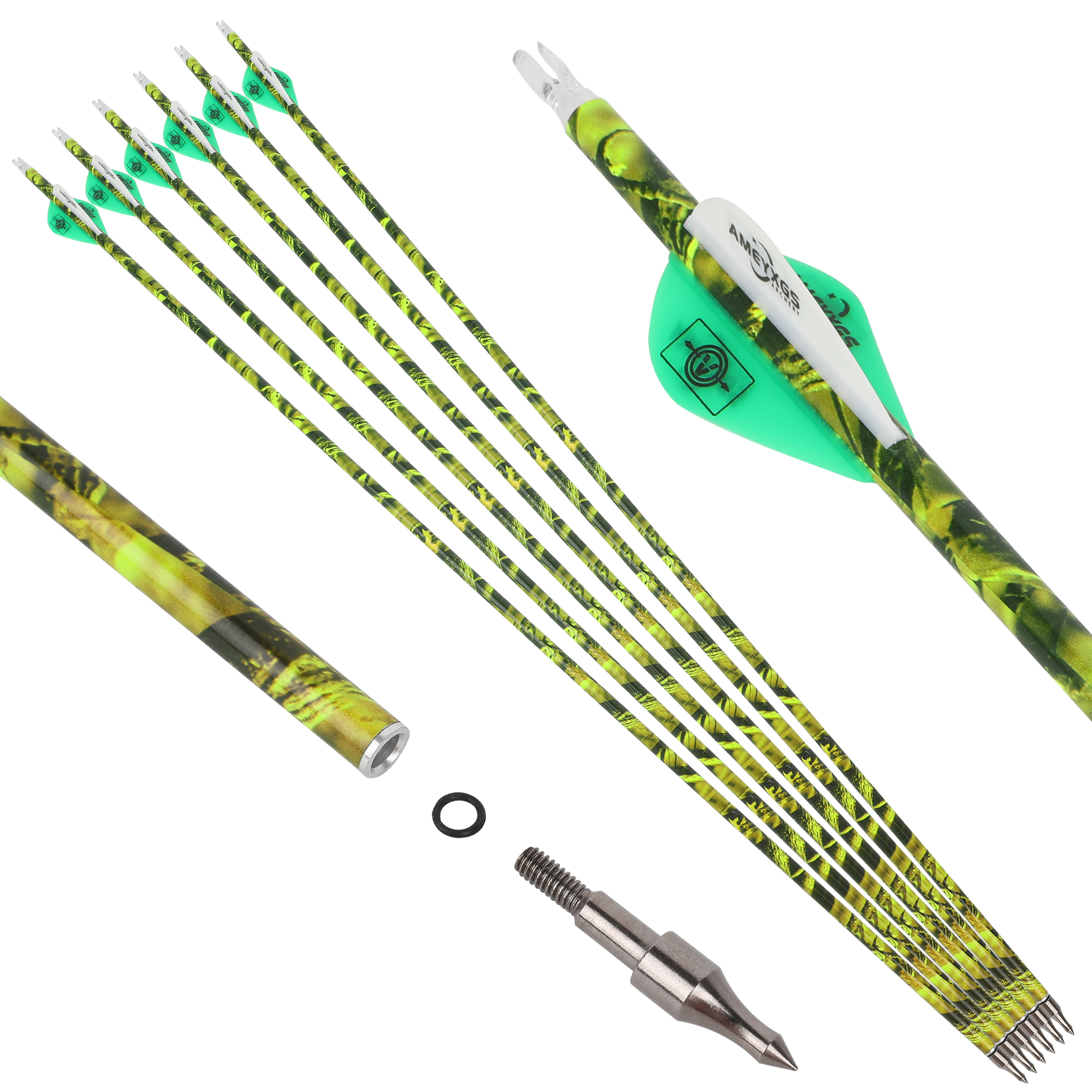 30" 600 Spine Carbon Arrows for Target & Practice