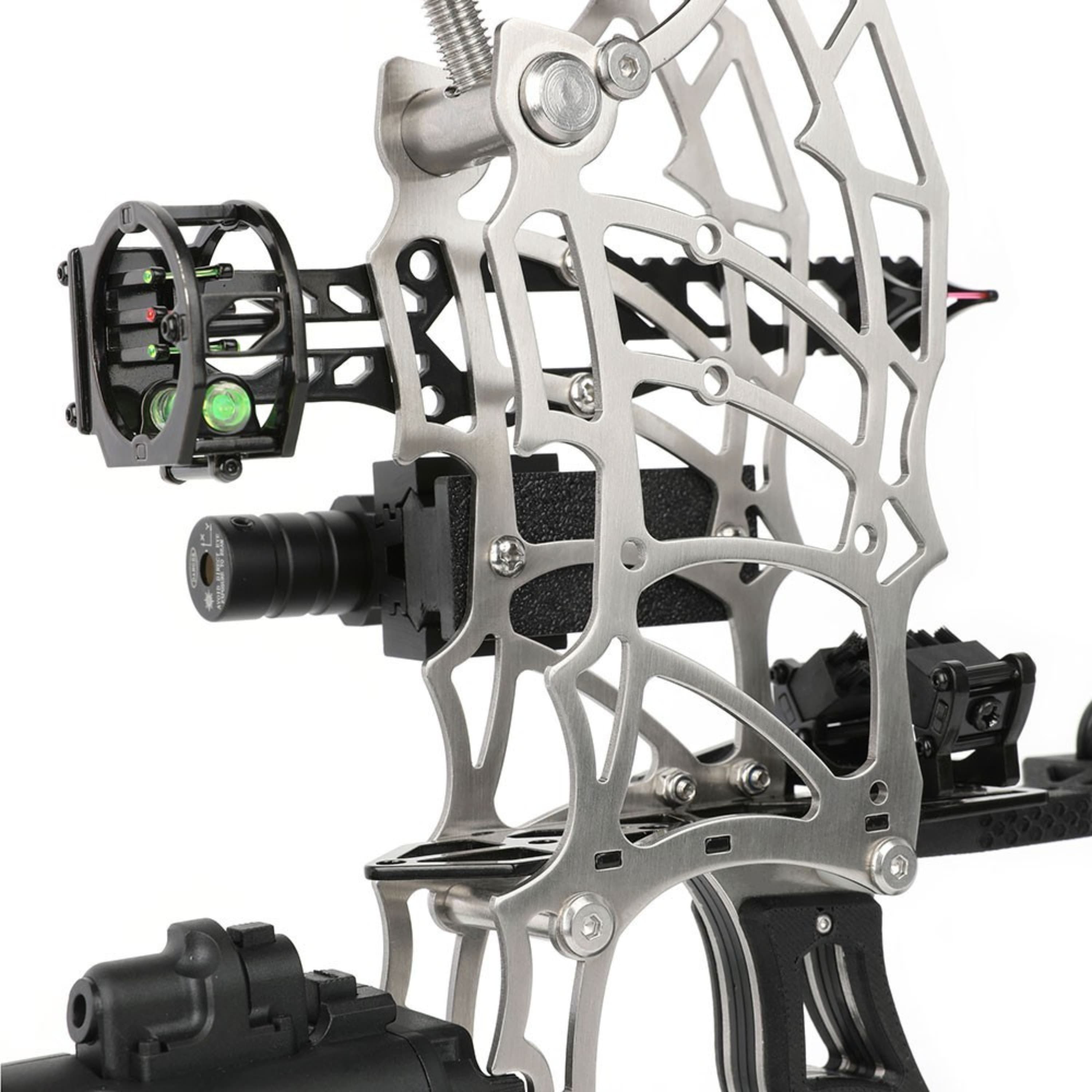 13" Mini Compound Bow Dual-use Steel Ball Hunting Fishing 15-32 lbs