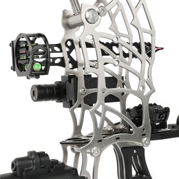 13" Mini Compound Bow Dual-use Steel Ball Hunting Fishing 15-32 lbs