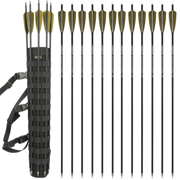 Recurve Bow Back Quiver Adjustable Hunting Arrow Holder