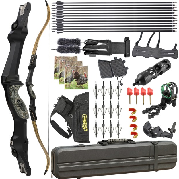 Junxing F261ILF Hunting Recurve Bow Set 30-60lbs LH RH PHAROX 