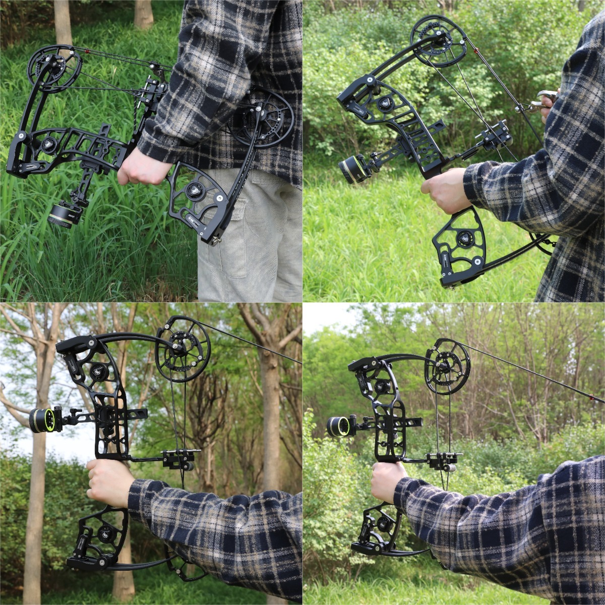 VITUS Dual Compound Bow Shoots Arrows/Steel Balls 340FPS 30-80lbs