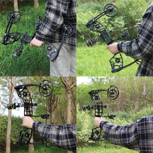 VITUS Dual Compound Bow Shoots Arrows/Steel Balls 340FPS 30-80lbs