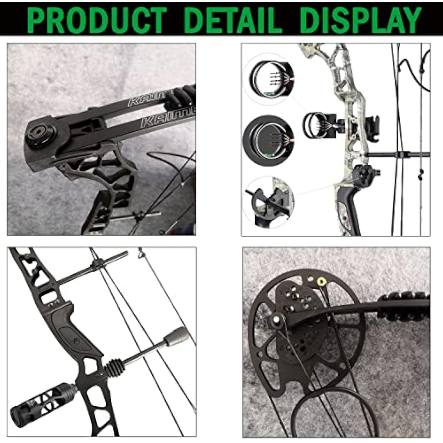 KAIMEI QIN Hunting Compound Bow and Arrow Set 30-70lbs