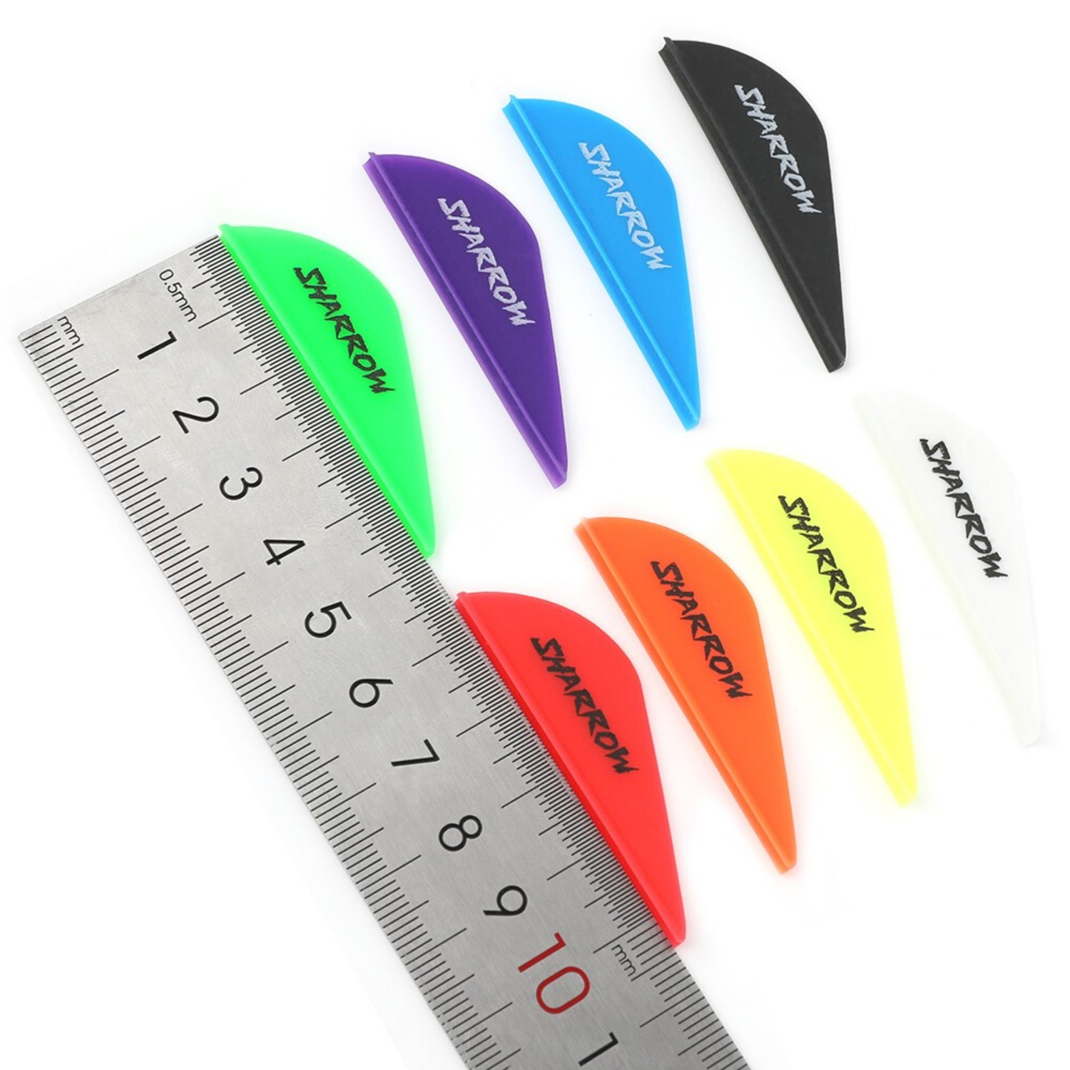 2" Archery Arrow Vanes Precision TPU Fletching Aerodynamic Design