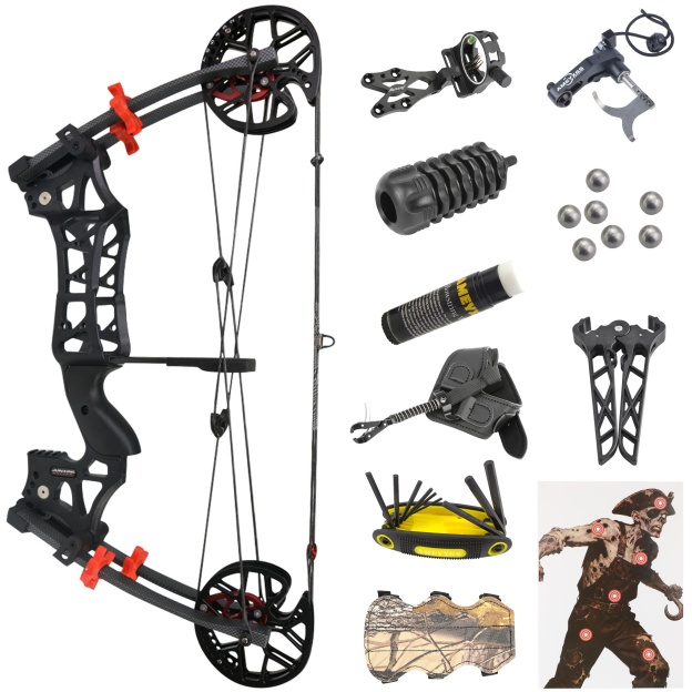 30-60lbs Compound Bow set Archery Shooting Balls