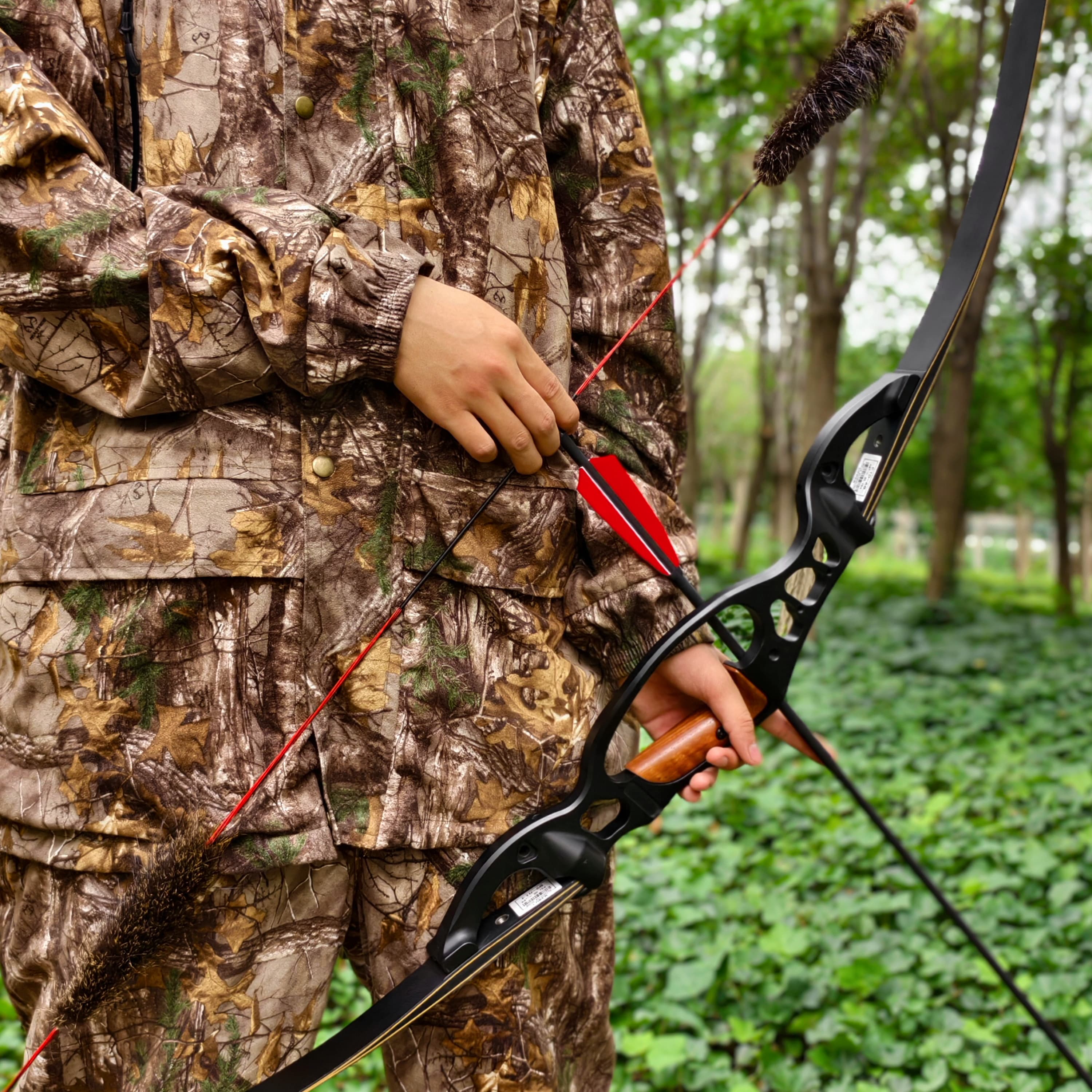 53" Takedown Recurve Bow Right Hand – 12x Target Arrows For Beginner Archery Practice