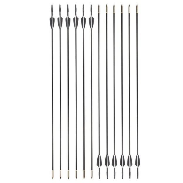 31" Fiberglass Arrows Target Practice Recurve Bow Hunting Shooting
