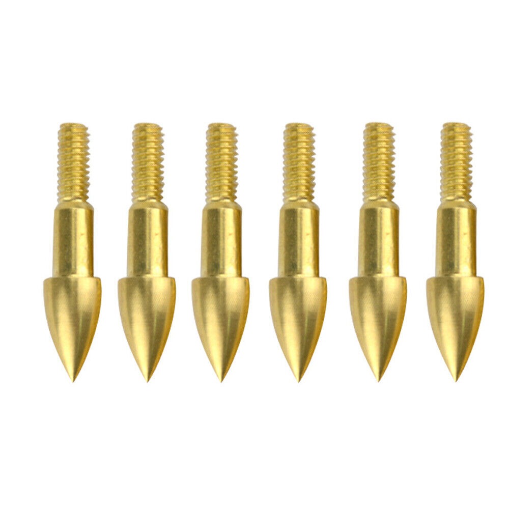 Bullet Arrowheads (60-100 Grains) Brass/Steel Field Points