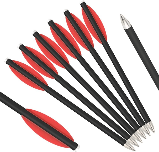 6.3" Carbon Crossbow Bolts High-Performance Hunting & Target