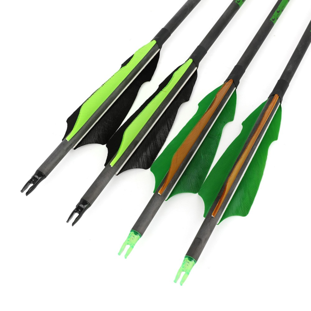 30" Pure Carbon Arrows With Turkey Feathers Professional Series