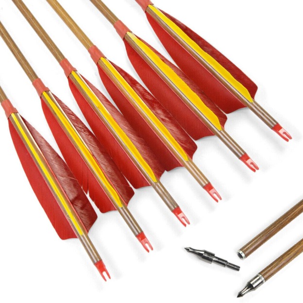 55inch Traditional Bow Handmade 20-50Ibs Wood Archery Hunting