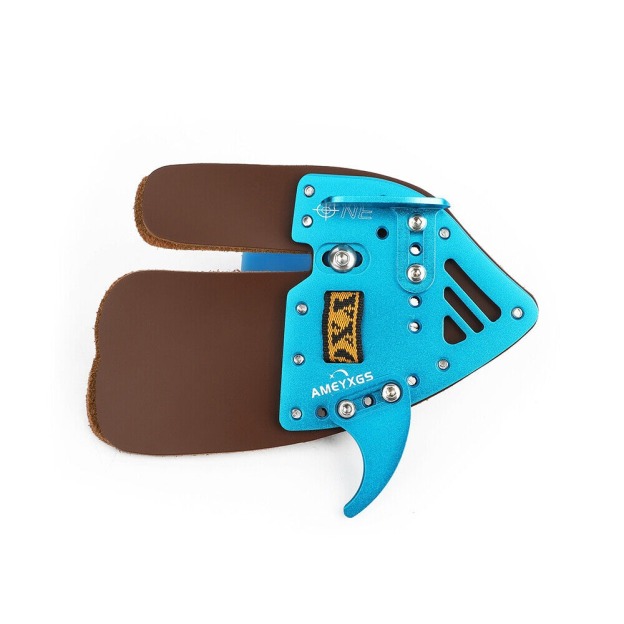 Recurve Bow Finger Guard Tab Leather Protector Gear Target Hunting