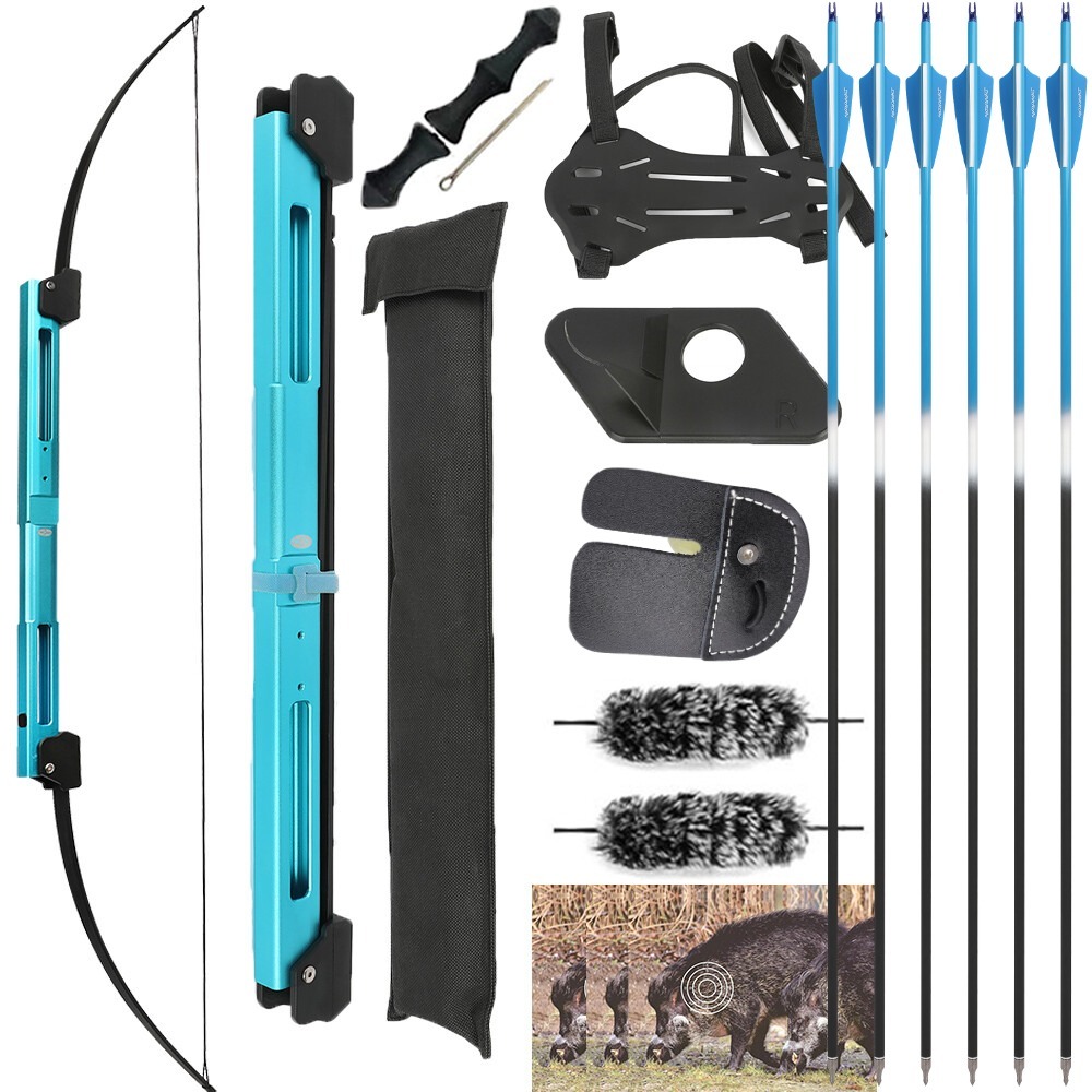 Tactical Folding Bow 25-60lbs 24" Folded CNC Aluminum LH RH