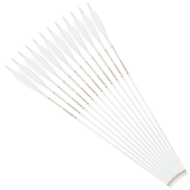 Hunting Fletched Arrows Pure Carbon Feather Spine 400-800