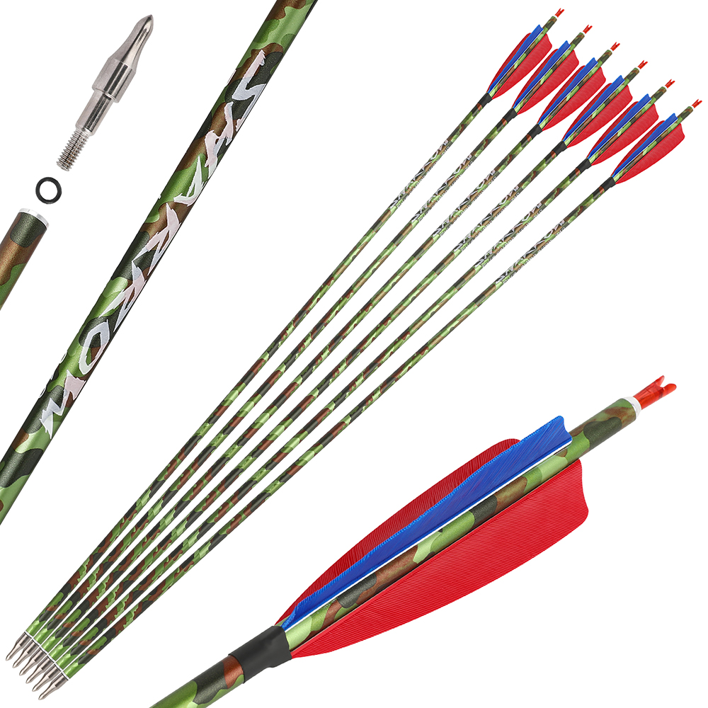 Pure Carbon Arrows Vane Spine 340 Recurve Compound Hunting