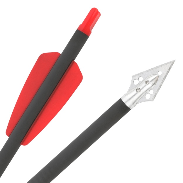 9" Pure Carbon Crossbow Bolts Fixed Blade Hunting & Target