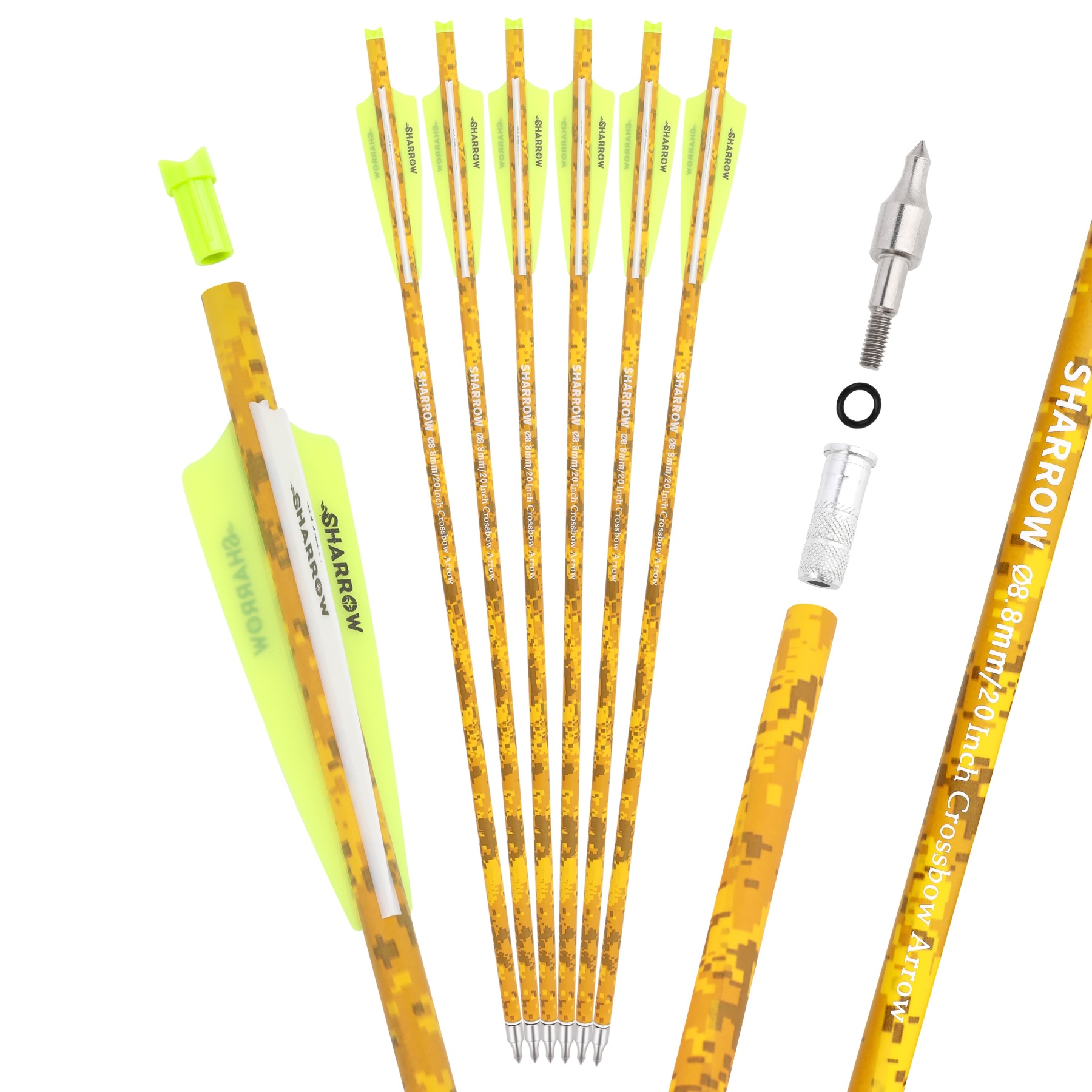 12pcs Carbon Arrows 16'‘ 18'' Mini Bow Bolt Hunting Target