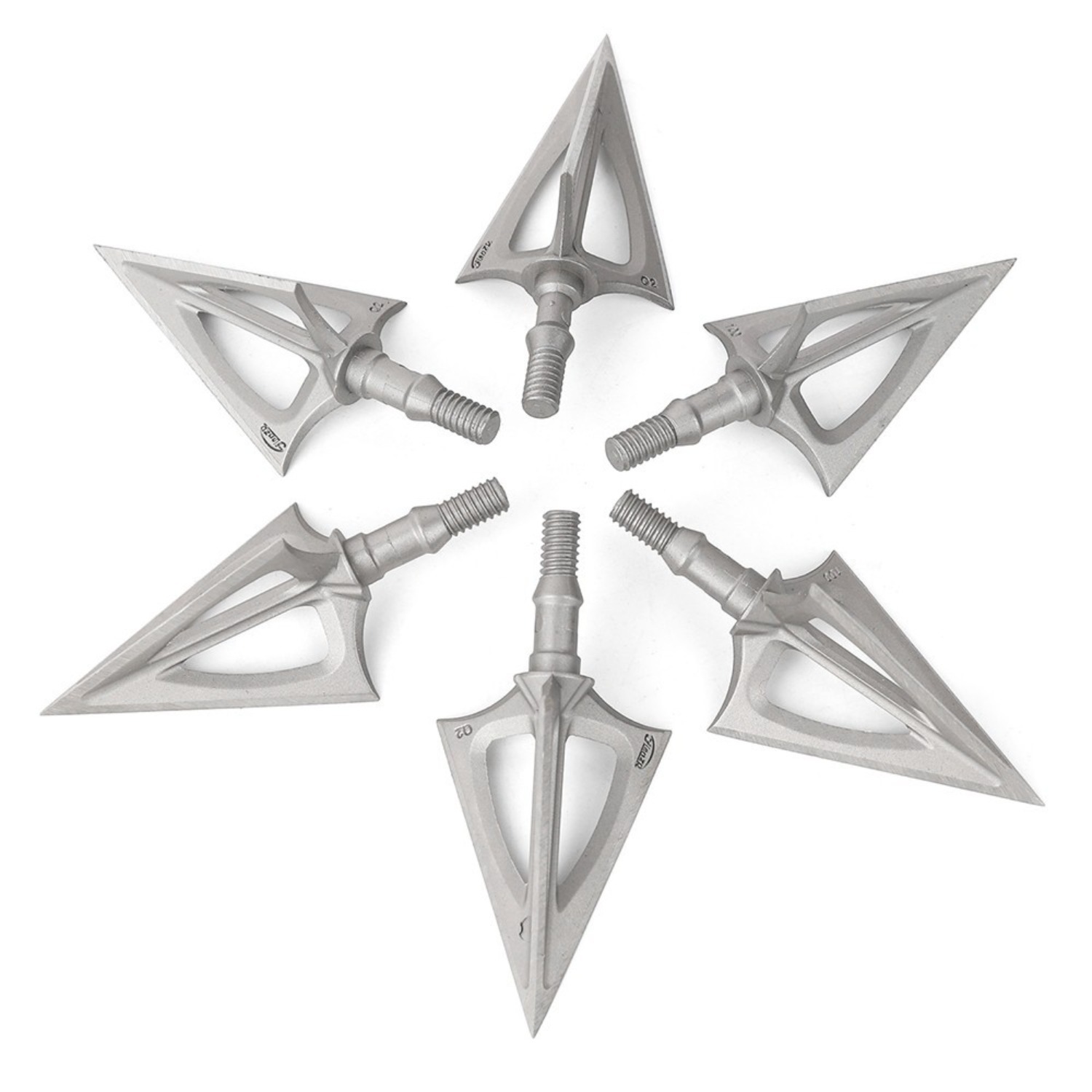 Teflon-Coated Broadheads Triple-Blade Hunting Precision