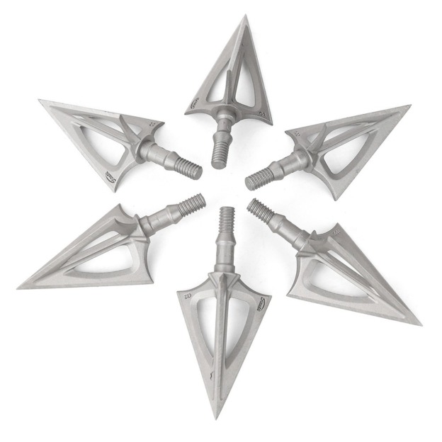 Teflon-Coated Broadheads Triple-Blade Hunting Precision