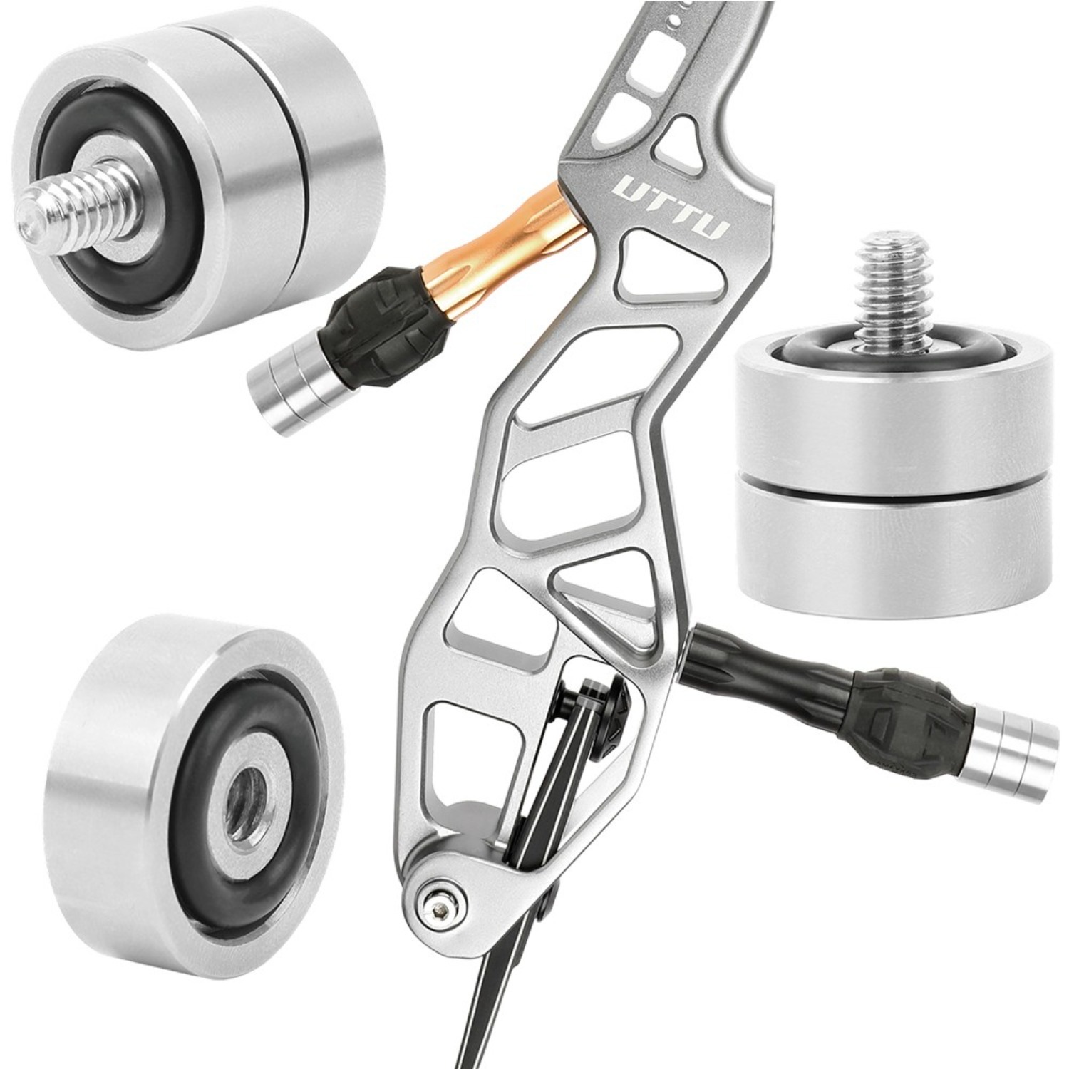 Archery Stabilizer Counterweight 1/4 Balance Bar Recurve Bow Rise