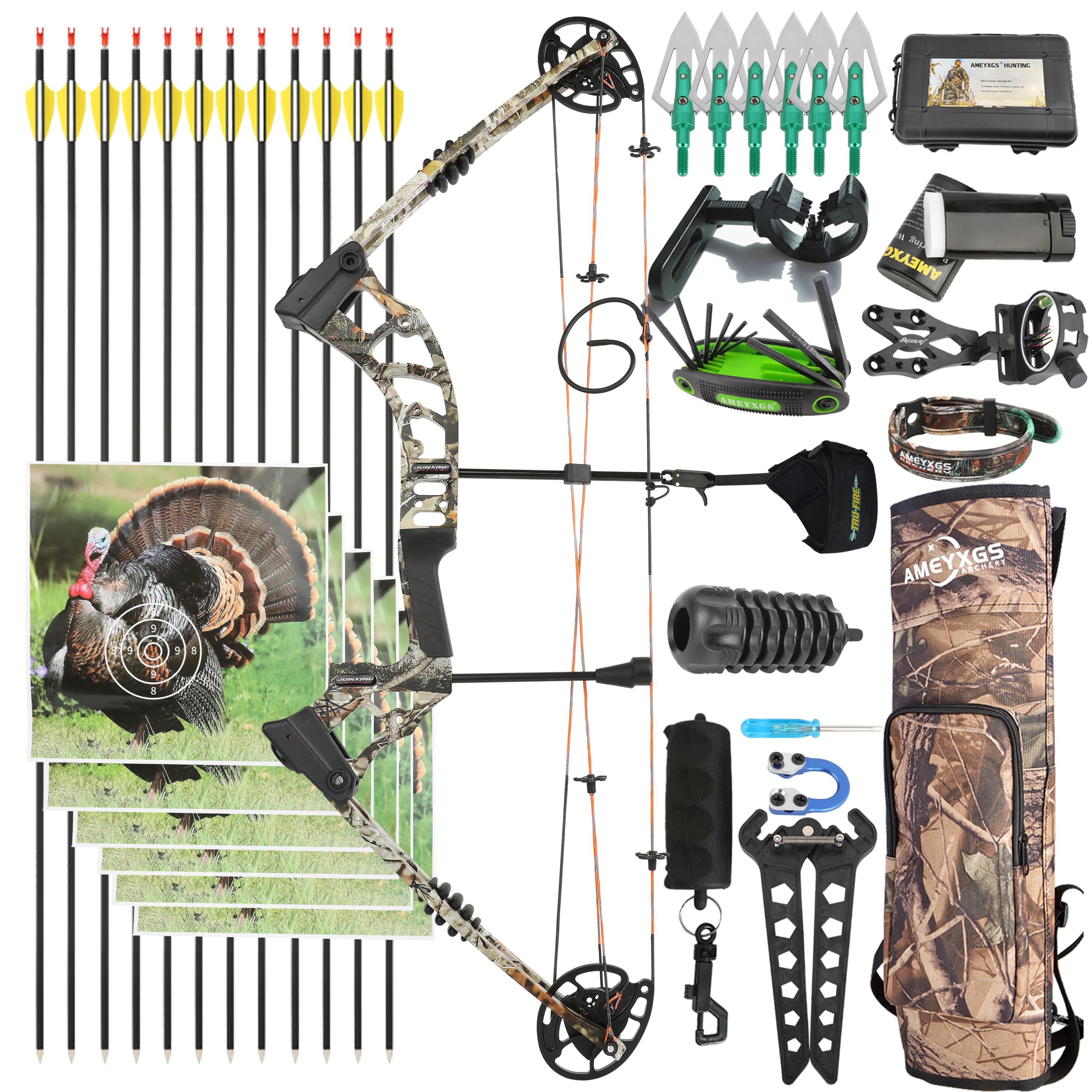 JUNXING M121A Compound Bow Professional Hunting Package