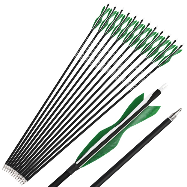 Carbon Archery Arrows Hunting & Target Natural Feather Fletching