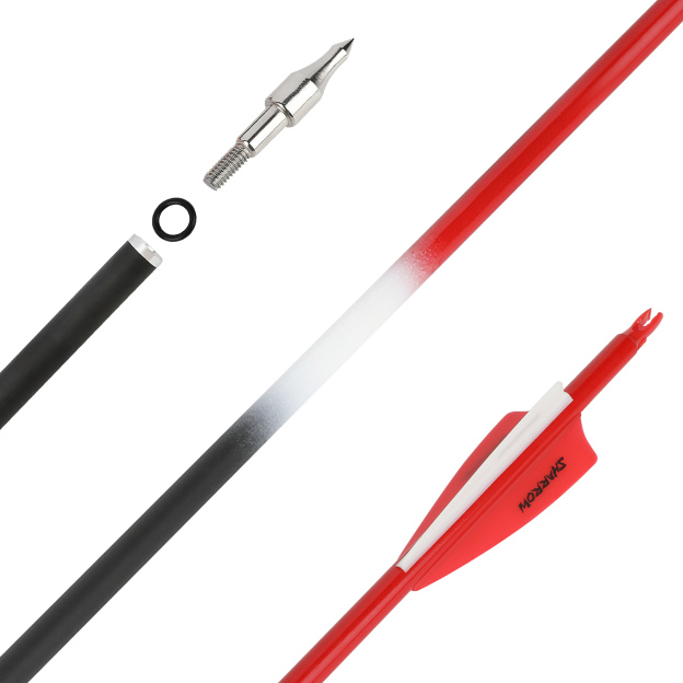 Carbon Fletched Arrows 30" SP500 Vanes Archery Hunting