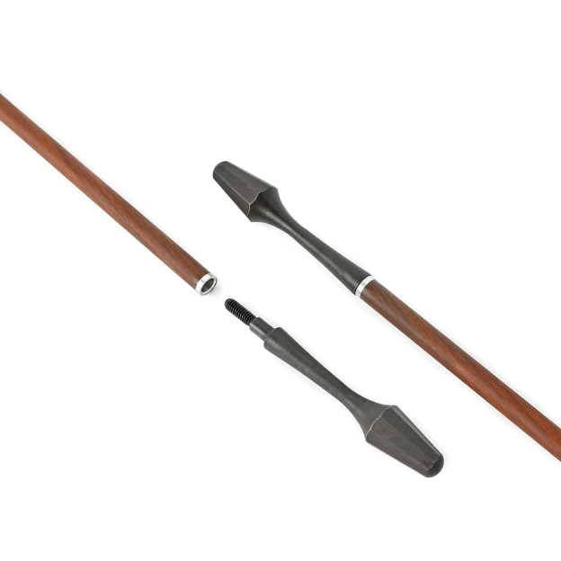 Black Steel Screw-In Points 6pcs for Bow Hunting & Target Practice