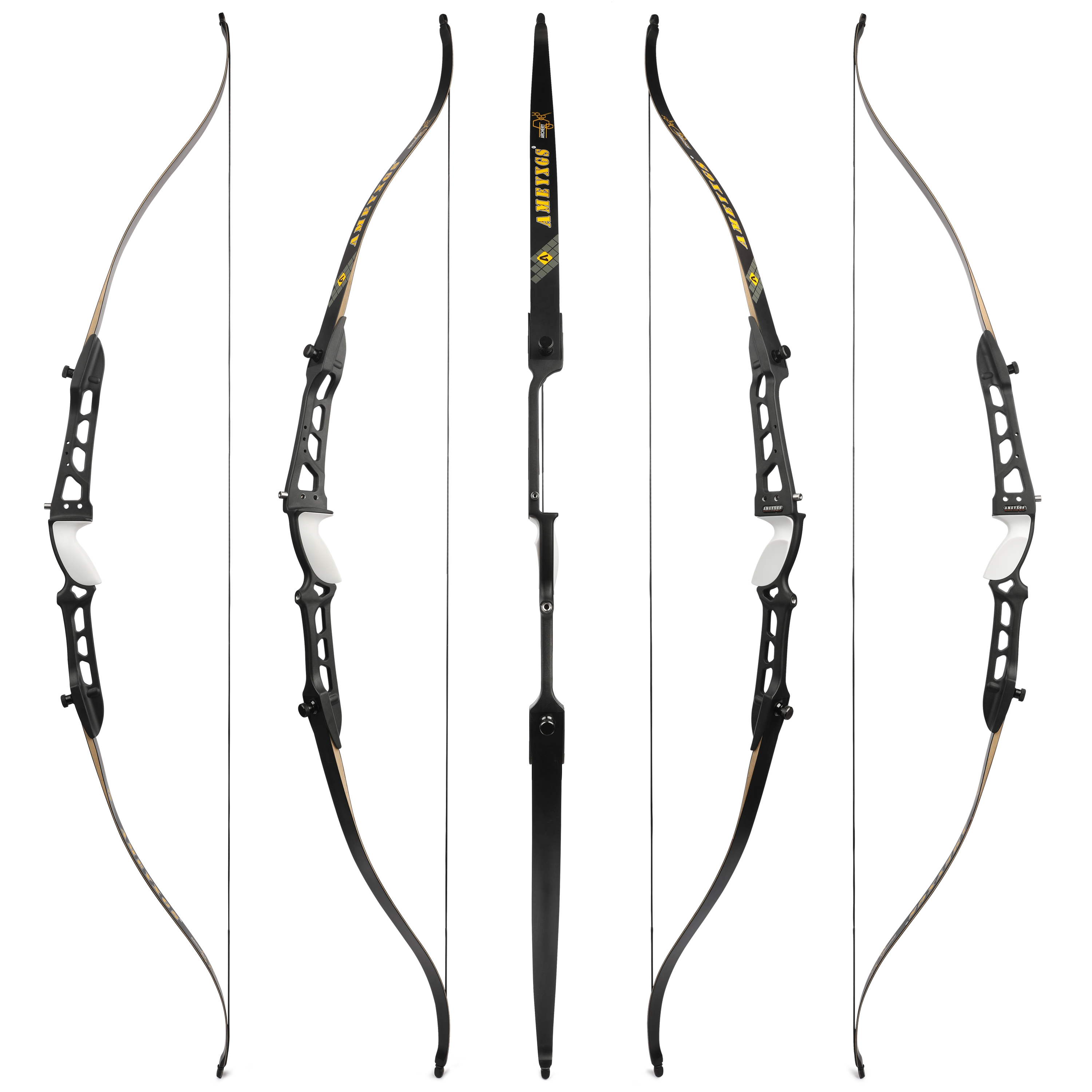 68" Competition Target Recurve Bow 36lbs, Aluminum Alloy Riser