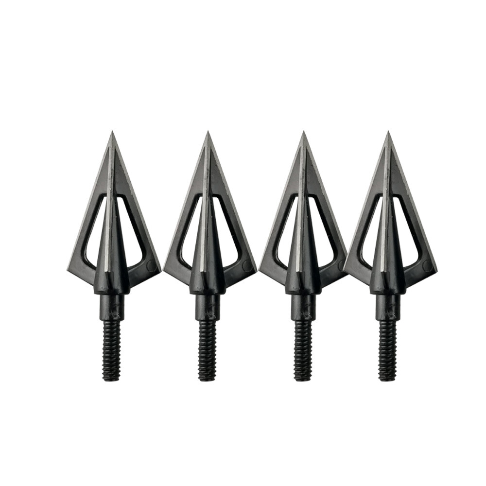 3-Blade Hunting Broadheads 100 Grain Arrow Tips Triple-Blade