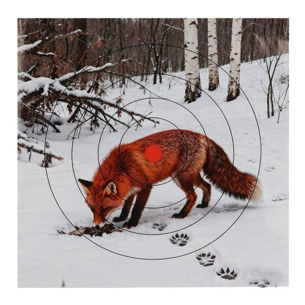 Paper Target Faces 40cm Archery Target Practice Animal Field Face