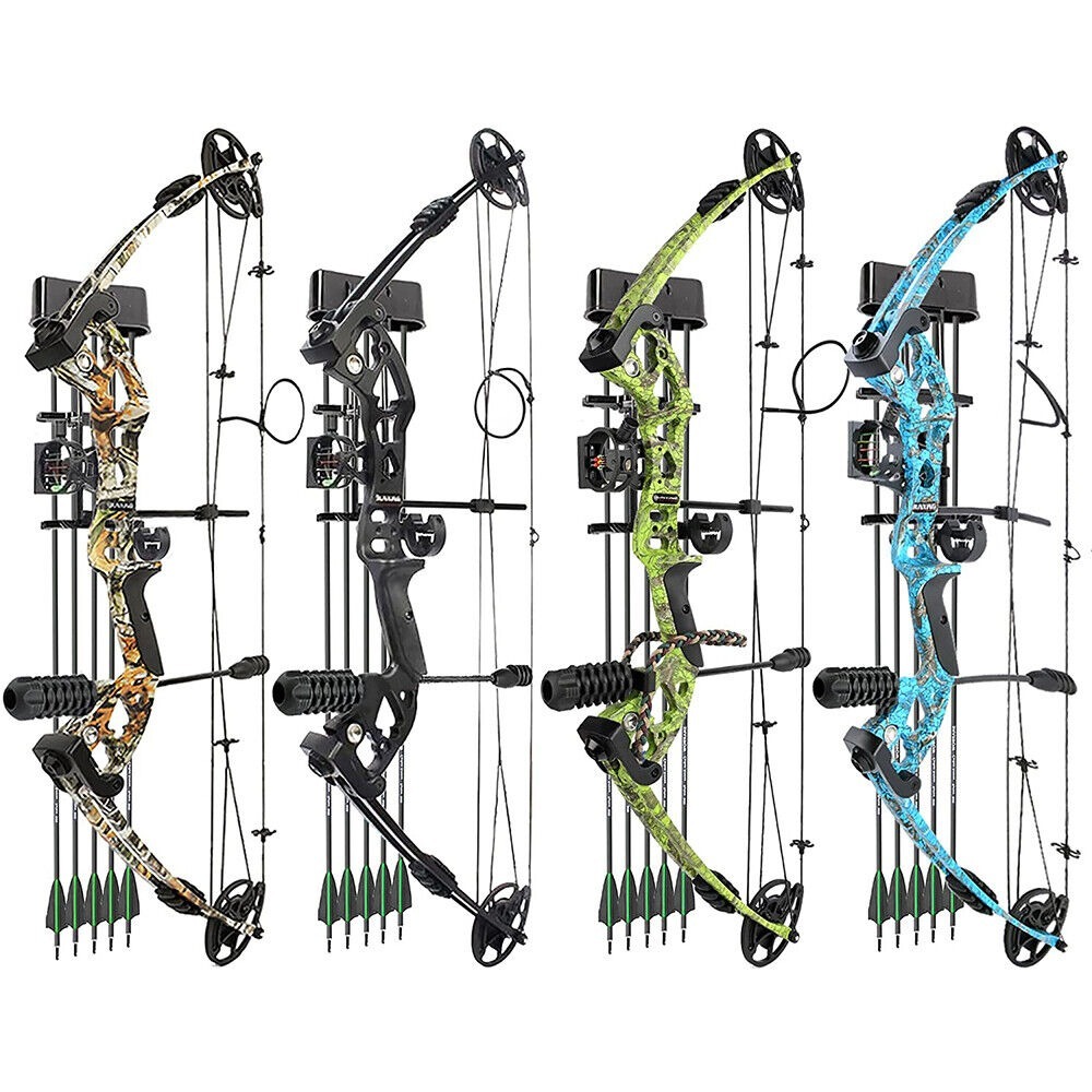 JUNXING ARCHERY M131 Compound Bow Set 30-60lbs Hunting Fishing LH RH