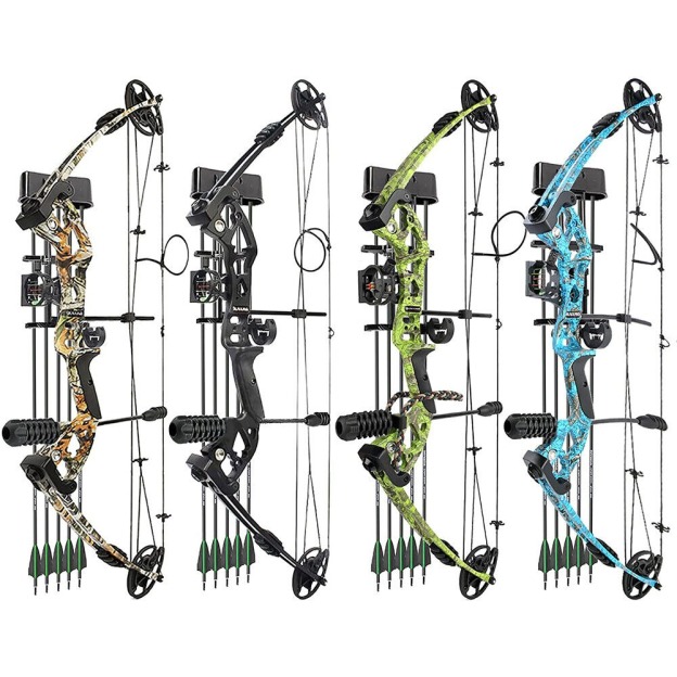 JUNXING ARCHERY M131 Compound Bow Set 30-60lbs Hunting Fishing LH RH