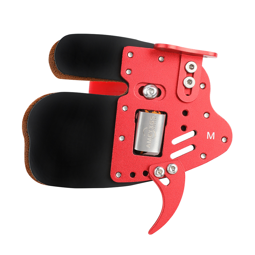 Finger Tab Archery Guard Cow Leather Bowstring Protector Gear LH RH