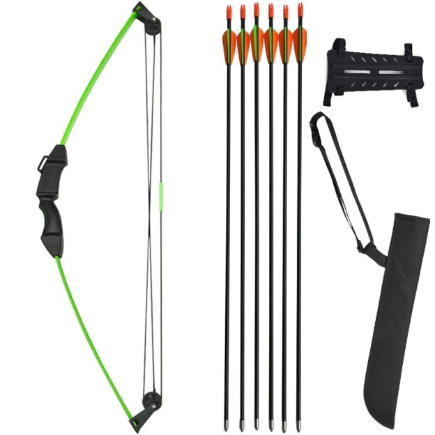 Youth Archery Arrows Set 28" Fiberglass 8-12lbs LH RH