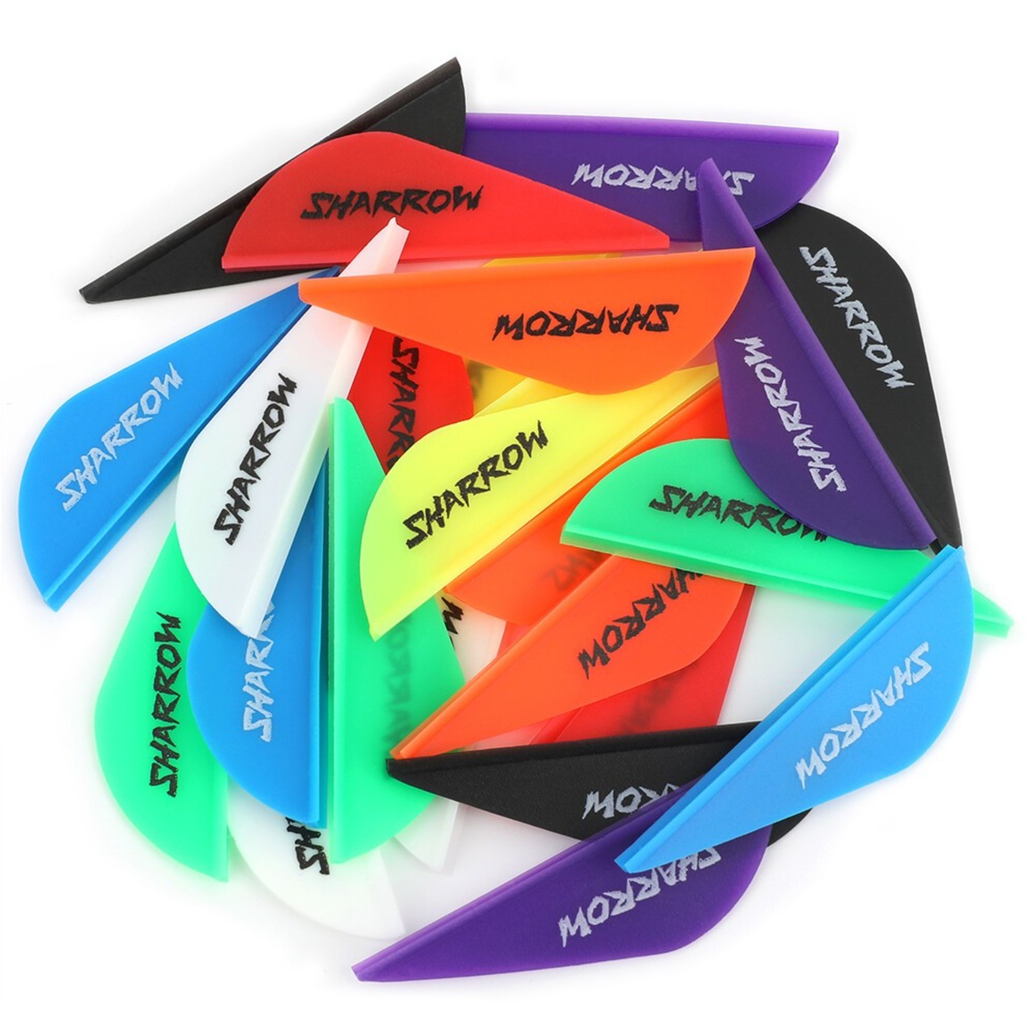 2" Archery Arrow Vanes Precision TPU Fletching Aerodynamic Design