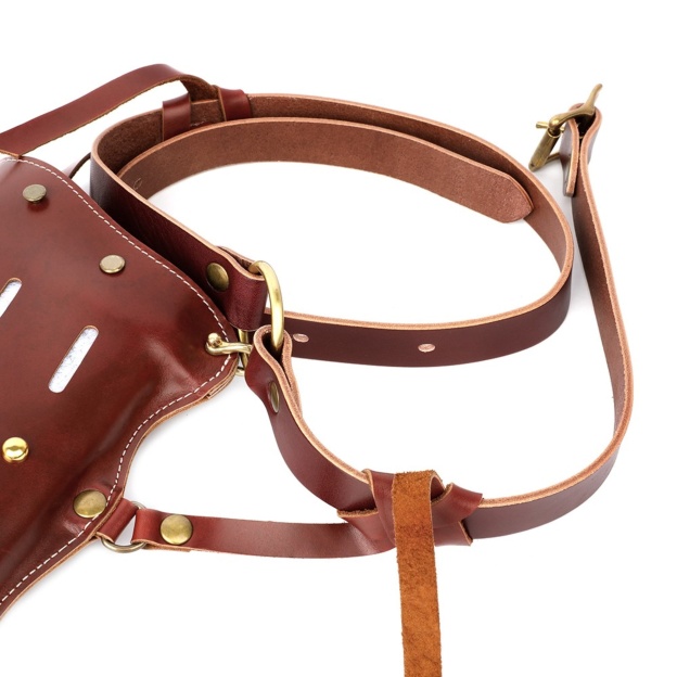 Brown Cowhide Arrow Quiver Traditional Bow Hunting Case