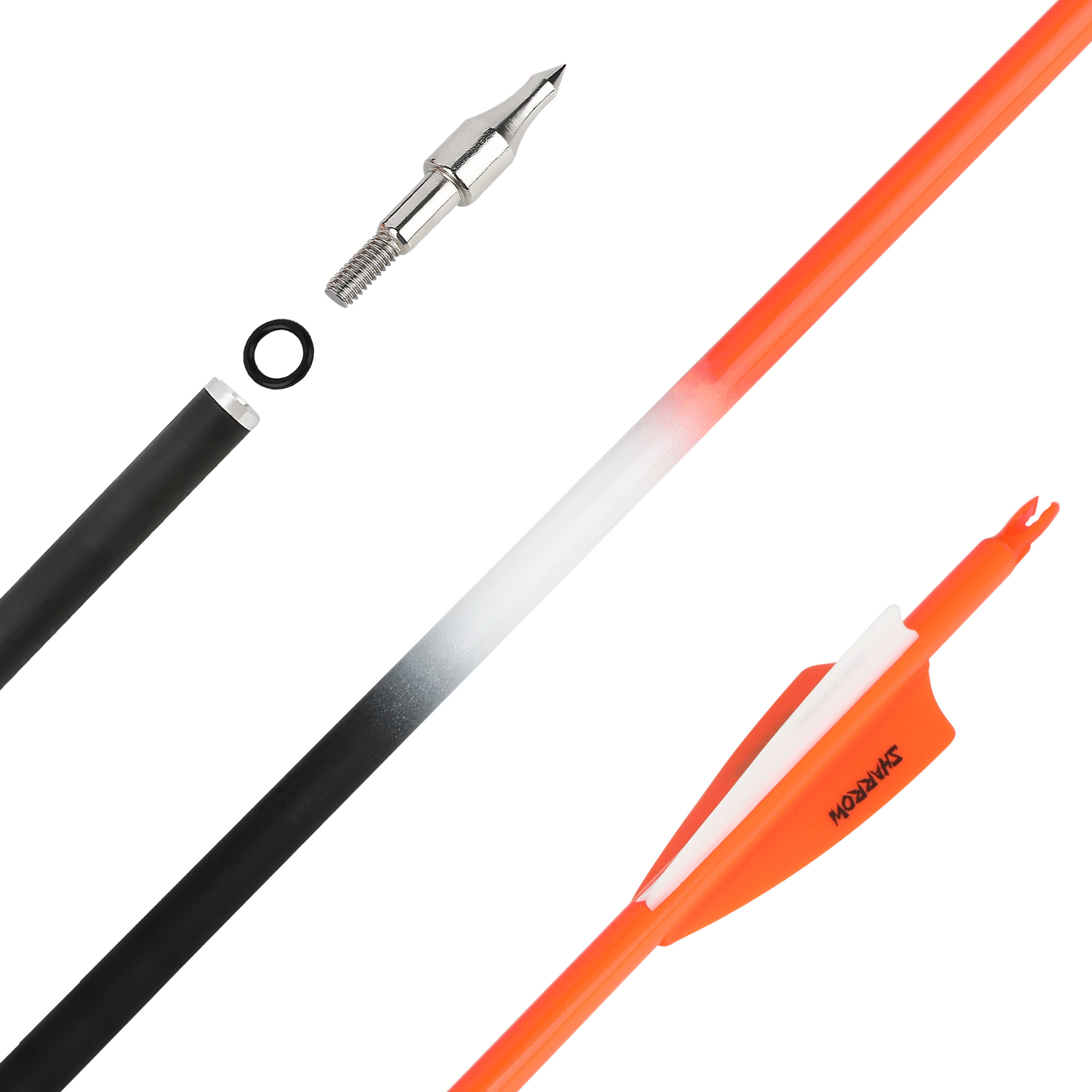 Carbon Fletched Arrows 30" SP500 Vanes Archery Hunting