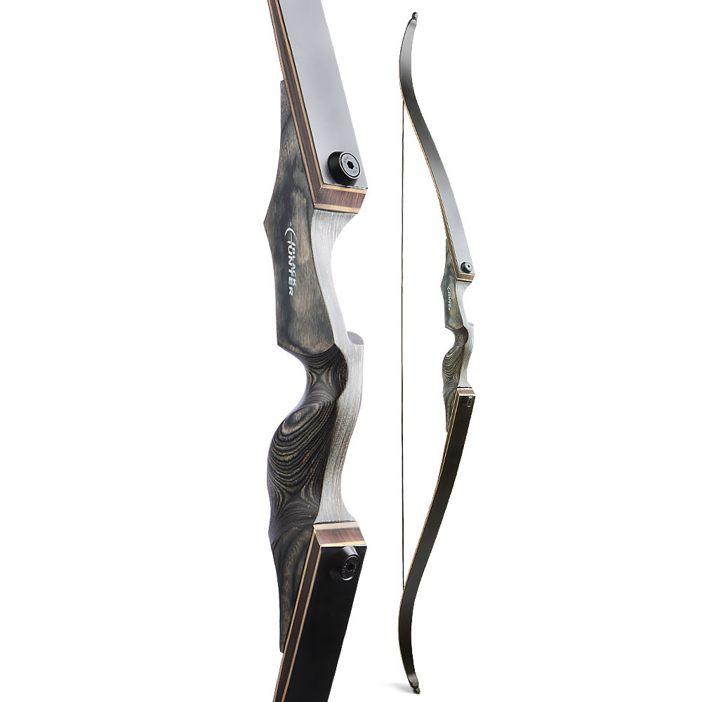 Black Hunter Recurve Bow Hunting Bow and  Arrow Set LH RH