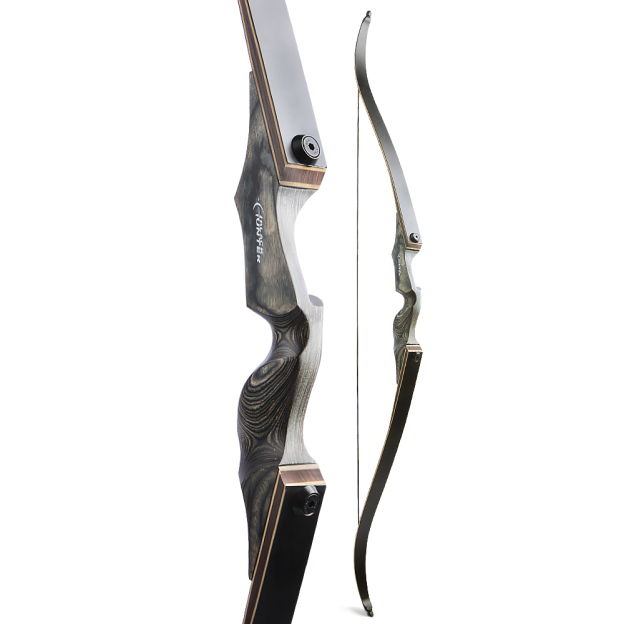 Black Hunter Recurve Bow Hunting Bow and  Arrow Set LH RH