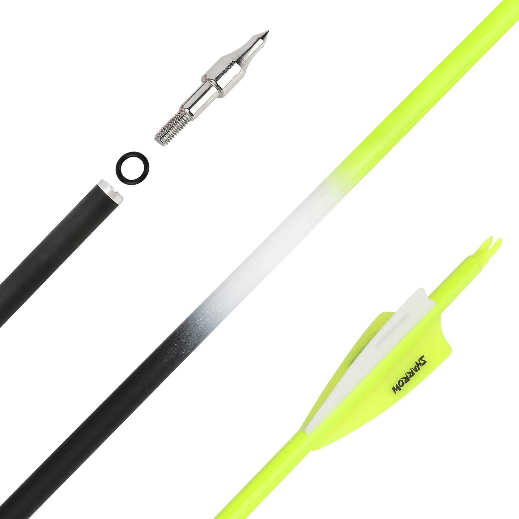 Carbon Fletched Arrows 30" SP500 Vanes Archery Hunting