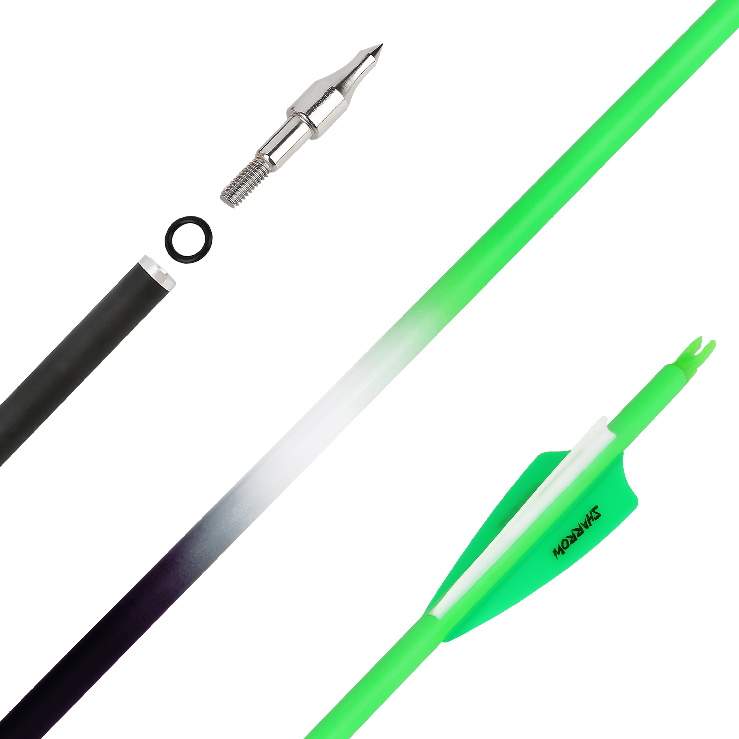 Carbon Fletched Arrows 30" SP500 Vanes Archery Hunting