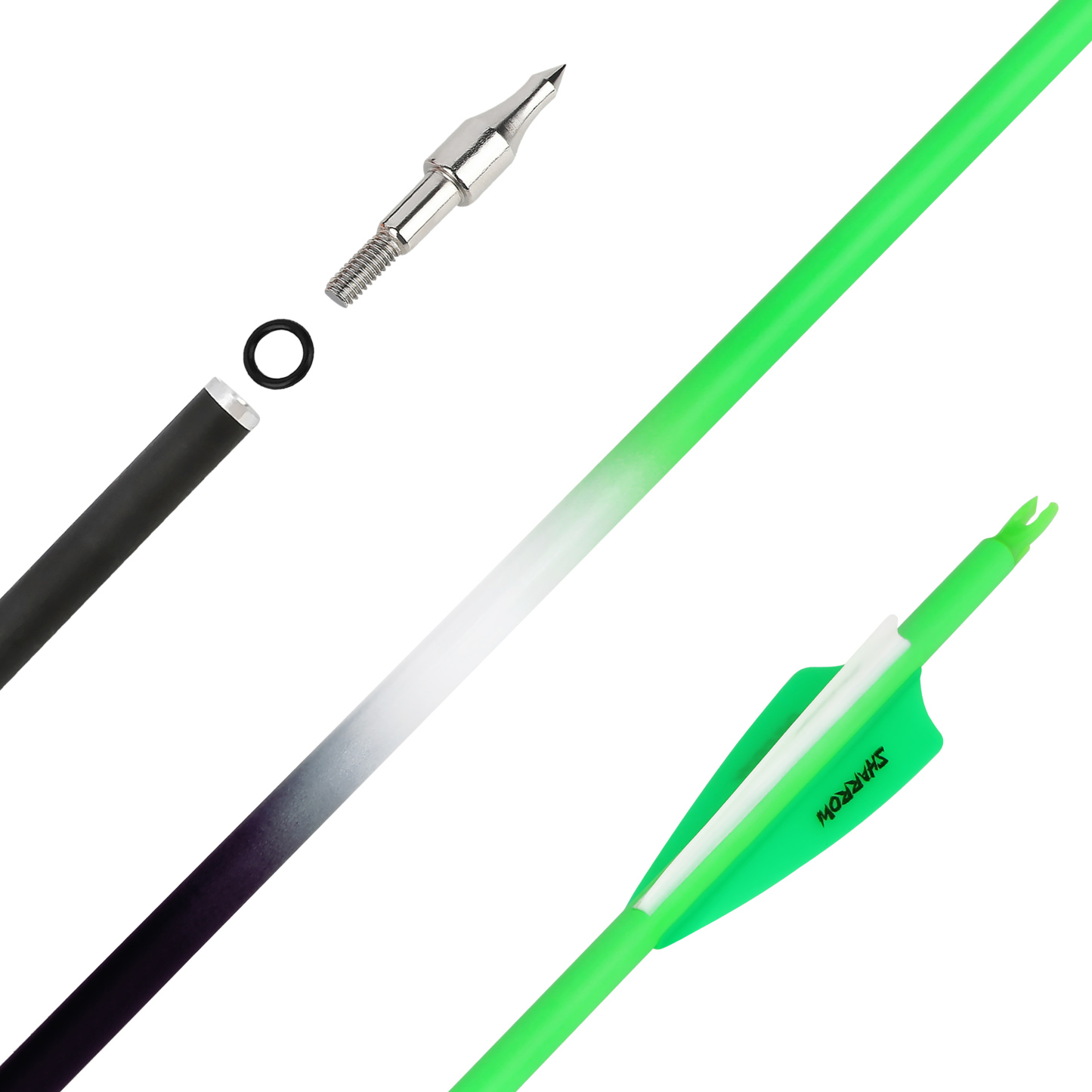 Carbon Fletched Arrows 30" SP500 Vanes Archery Hunting