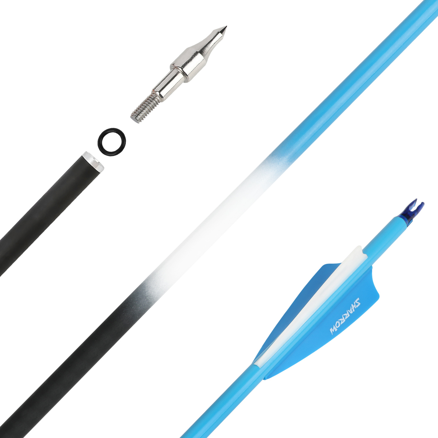 Carbon Fletched Arrows 30" SP500 Vanes Archery Hunting