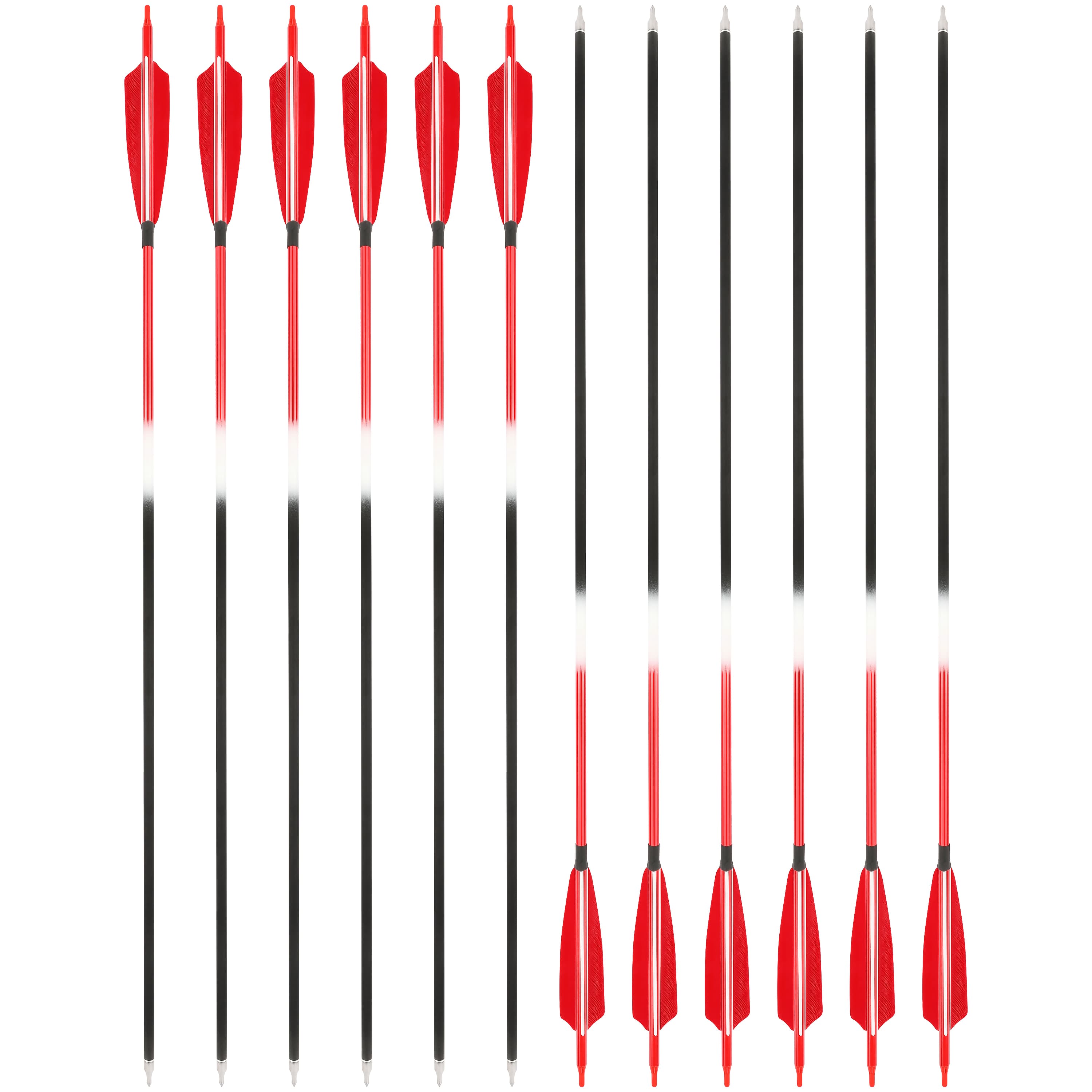 Fletching Carbon Arrows 500 Spine Turkey Feather Target & Hunting