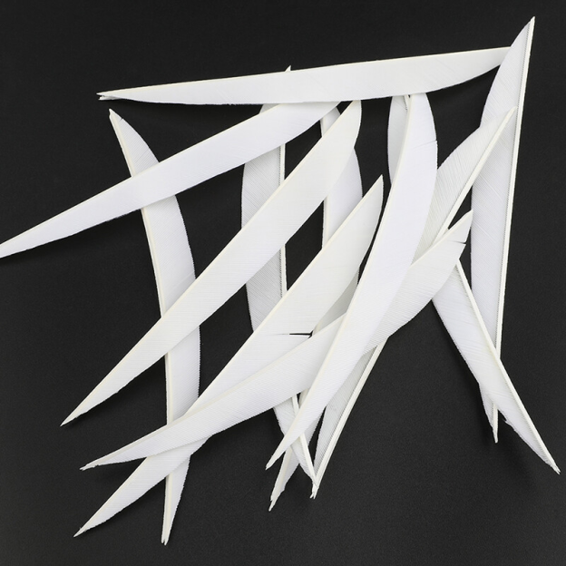 Natural Turkey Arrow Feathers 5" Traditional Fletching 50pcs