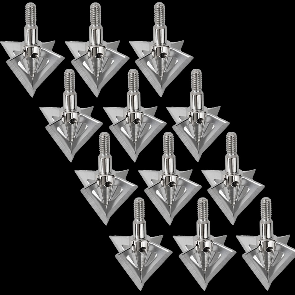 Tungsten Steel Hunting Broadheads Arrowheads Universal Points 