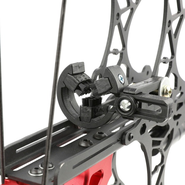 18" Mini Compound Bow Dual-use Steel Ball Hunting Fishing 35lbs LH RH